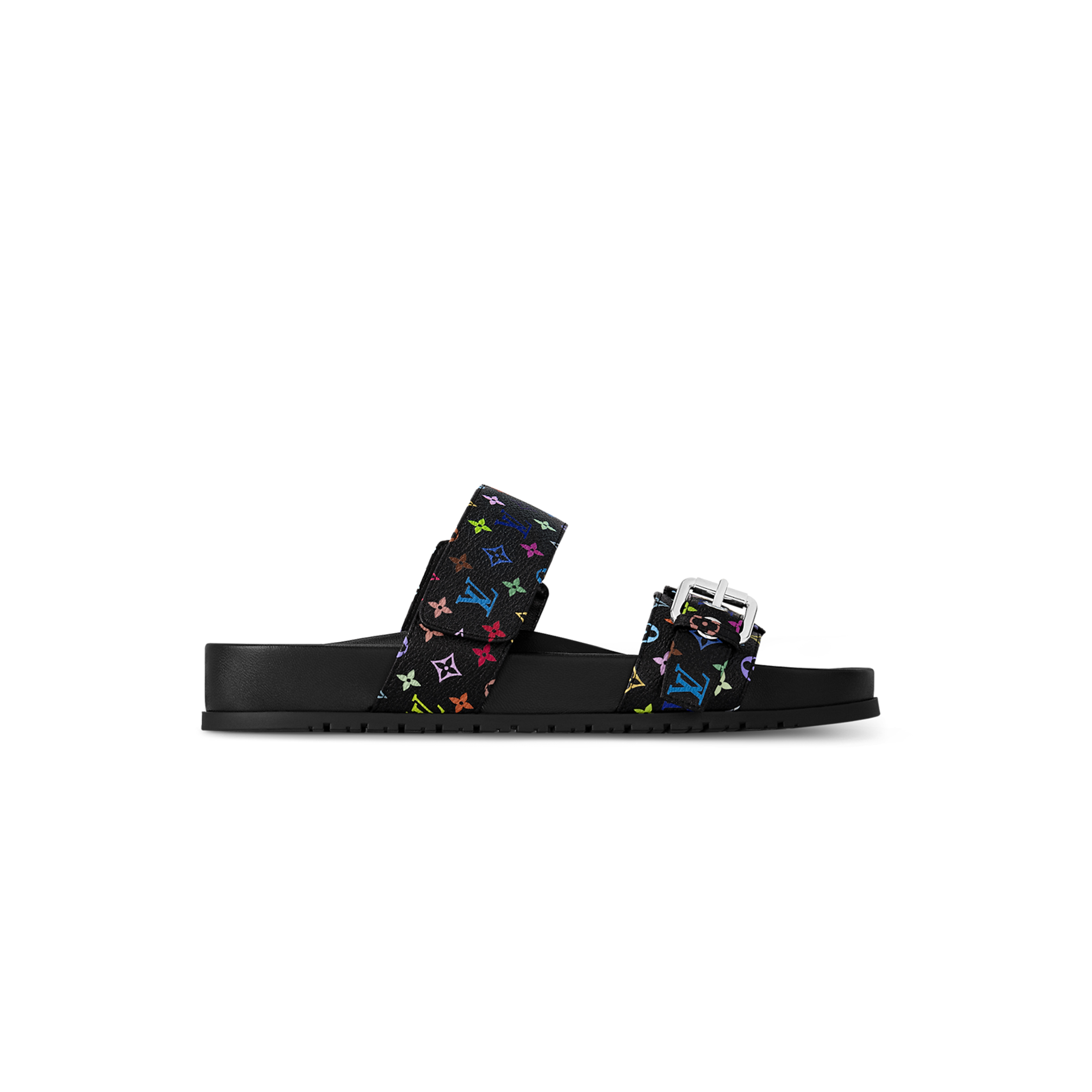 LOUIS VUITTON MURAKAMI LV X TM BOM DIA FLAT COMFORT MULES 1AGXUJ